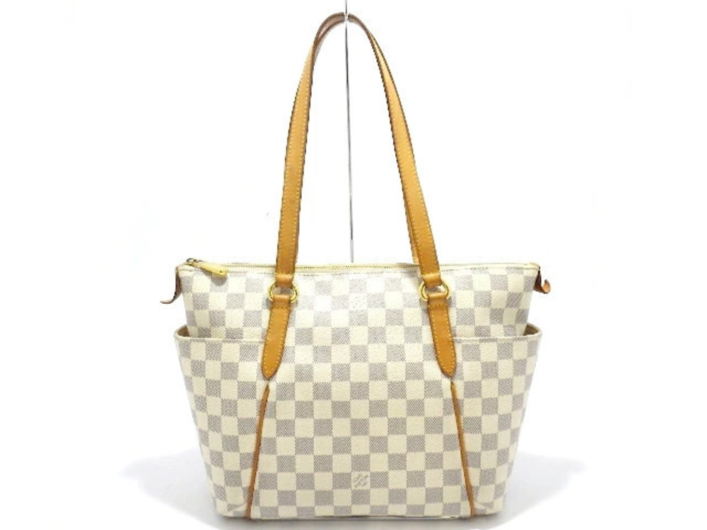 LOUIS VUITTON Totally Shoulder Bag Azur White
